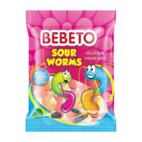 Bebeto Sour Worms - 80g