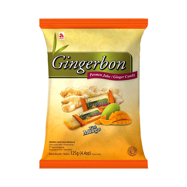Gingerbon Ginger Candy Mango - 125g