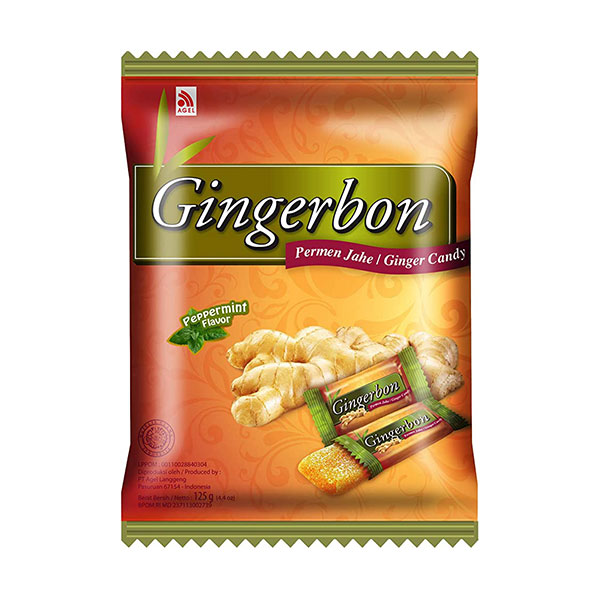 Gingerbon Ginger Candy Pebermynte - 125g