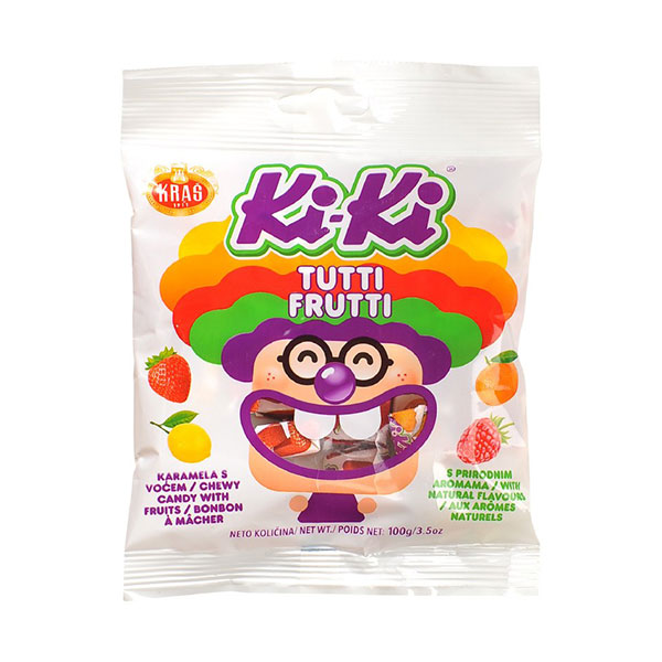 Kras Ki-Ki Tutti Frutti Candy - 100g
