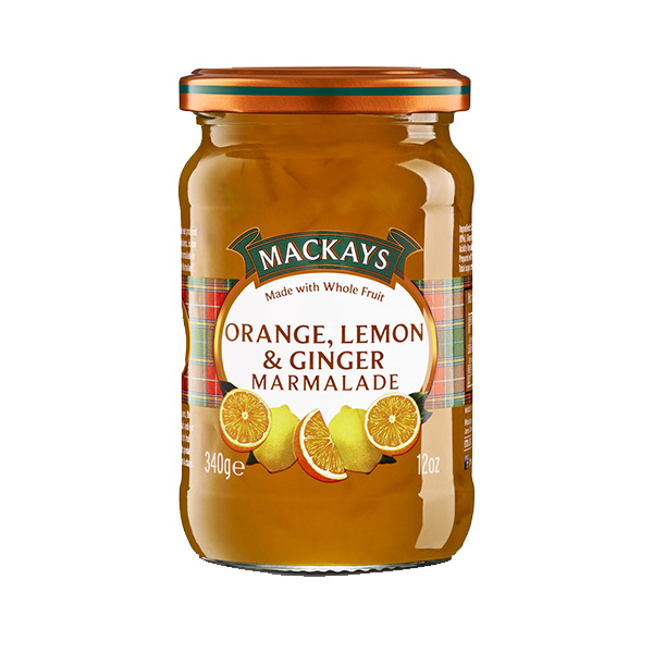 Mackays Appelsin Citron & Ingefær Marmelade - 340g