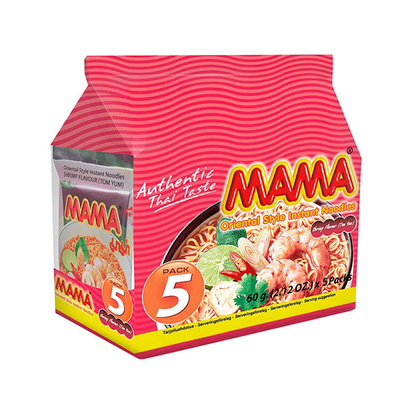Mama Oriental Instant Noodles Shrimp Tom Yum - 5*60g
