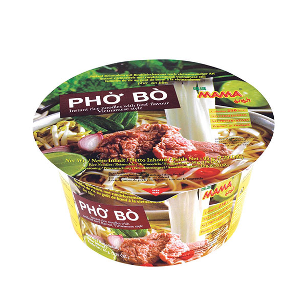 Mama Pho Bo Rice Noodles Beef Bowl - 65g