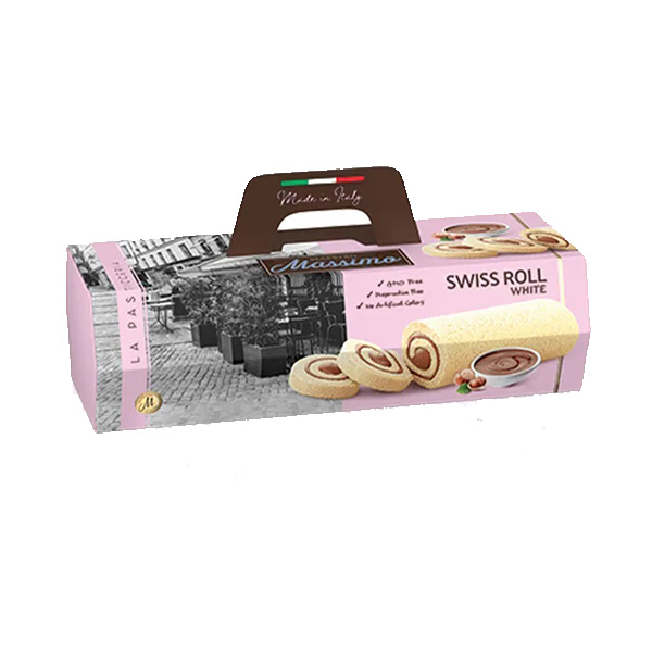 Massimo Swiss Roll Cocoa & Hazelnut Cream - 300g
