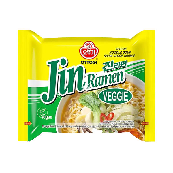 Ottogi Instant Noodles Jin Ramen Veggie - 110g