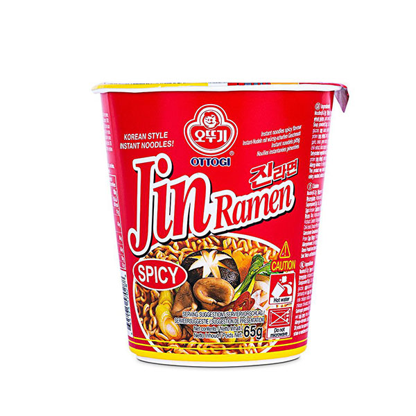 Ottogi Instant Noodles Jin Ramen Spicy Cup - 65g