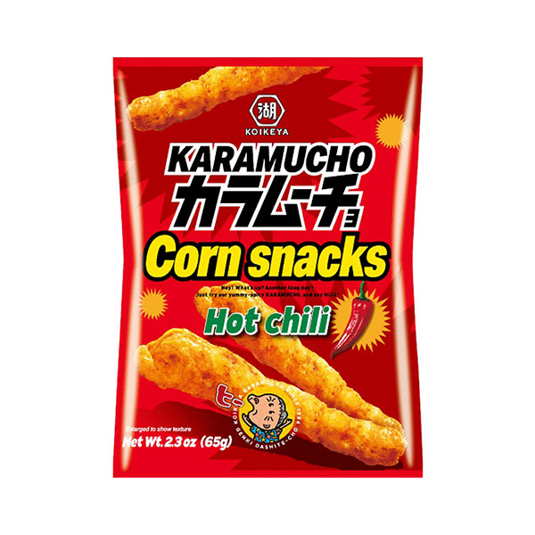 Koikeya Karamucho Corn Snacks Hot Chili - 65g