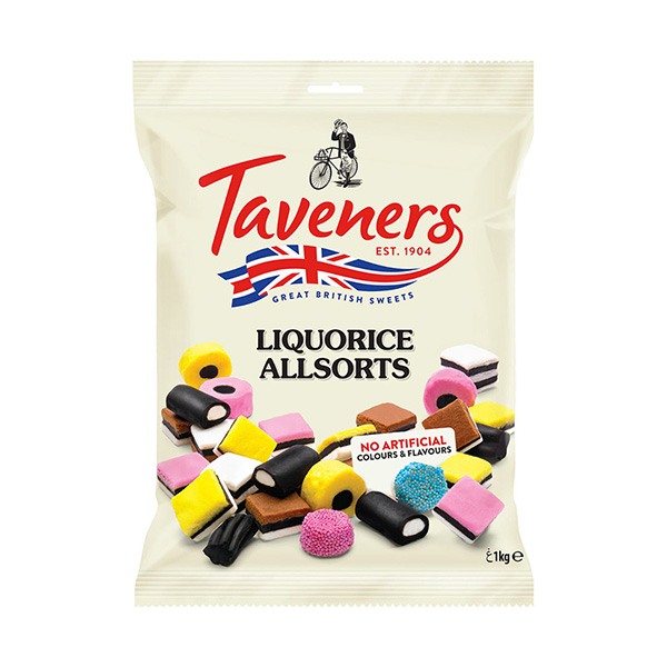 Taveners Liquorice Allsorts - 900g
