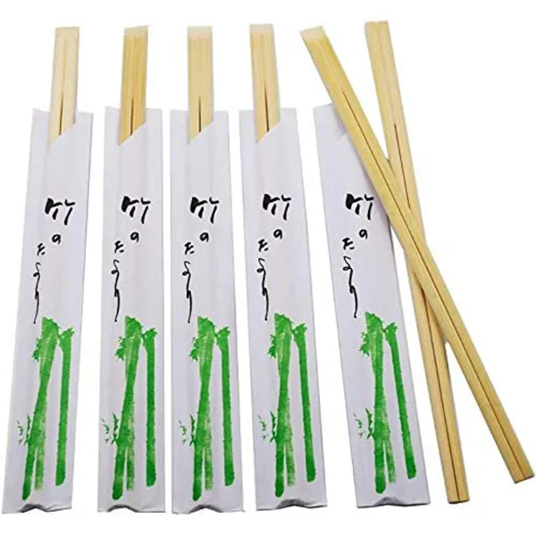 Bamboo Chopsticks 21cm White Envelope (100 pair)