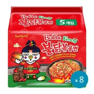 Samyang Hot Chicken Flavor Ramen Kimchi 8×5 stk