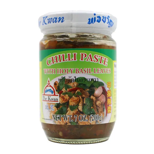 Por Kwan Chili Paste with Holy Basil Leaves - 200g